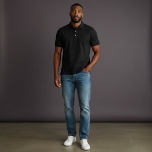 Southern‎ Tide Mens Golf Polo Shirt Black Brrr Technology XL